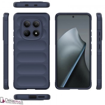 Magic Shield guminis dėklas - tamsiai mėlynas (Xiaomi Redmi Note 15 5G/4G/Poco M8 5G)